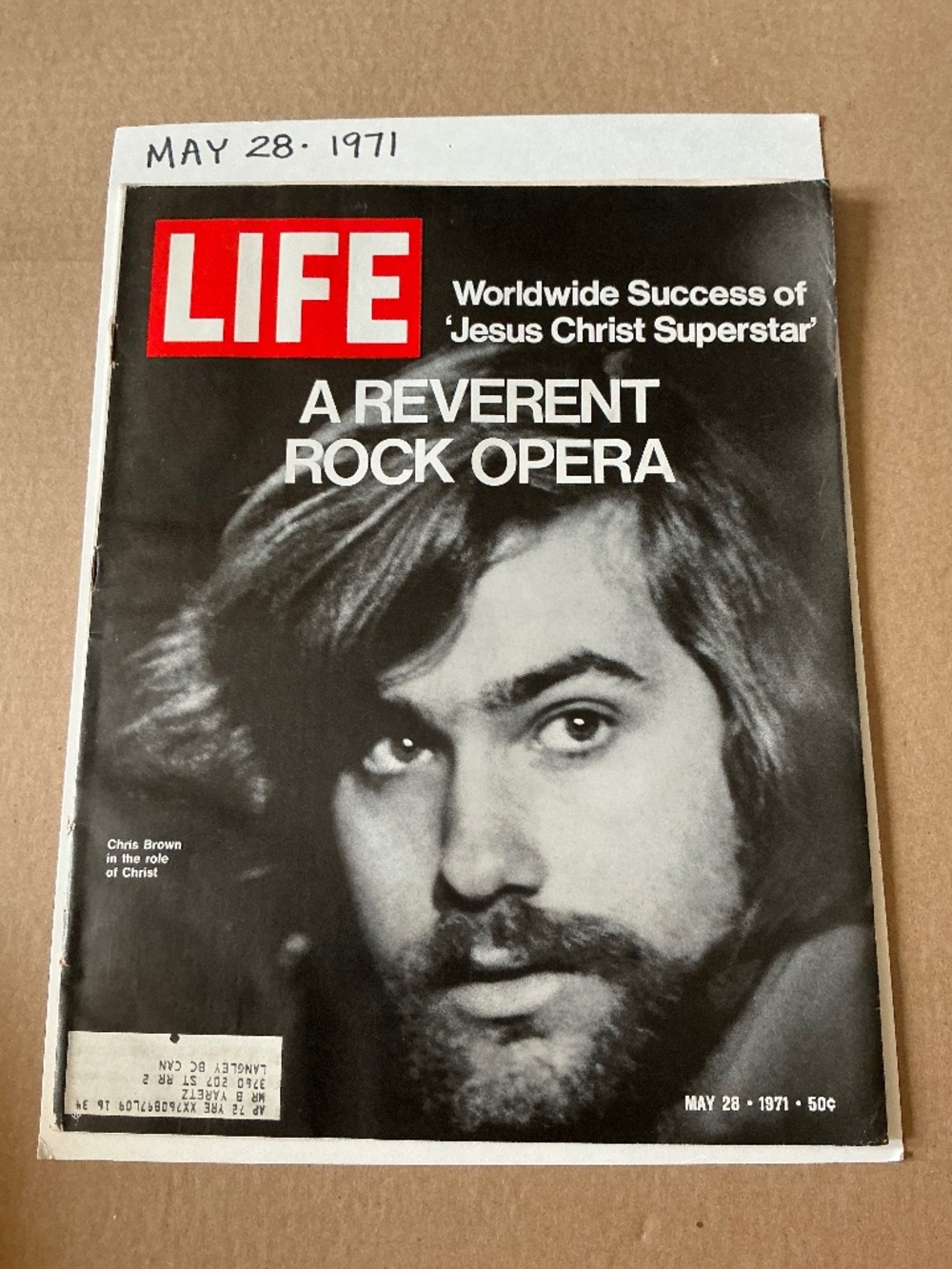 Vintage Life Magazine May 28, 1971 Chris Brown Jesus Christ Superstar Cover